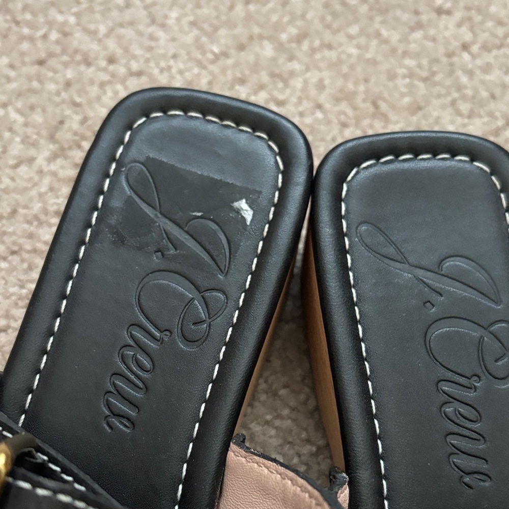 J.Crew Women’s Leather clog Sandals size 7.5 - Picture 3 of 8